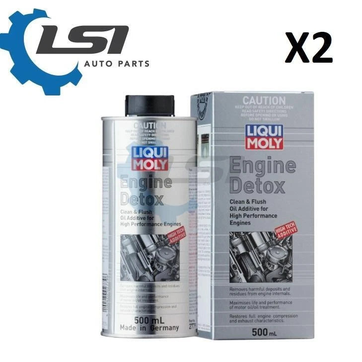 2 x Liqui Moly Engine Detox Clean & Flush Additive 500ml LM2779
