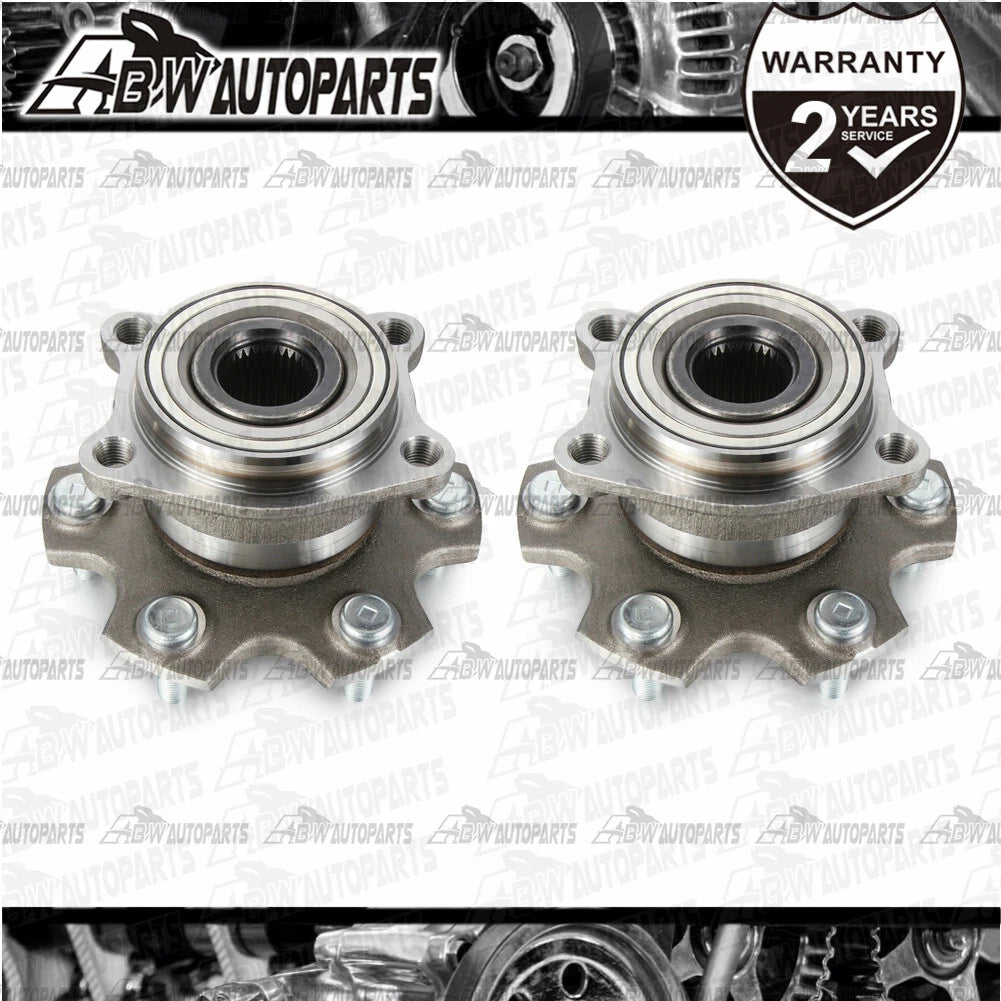 Pair Rear Wheel Bearing Hubs For Mitsubishi Pajero NS NT NW NX 14mm Bolt Hole