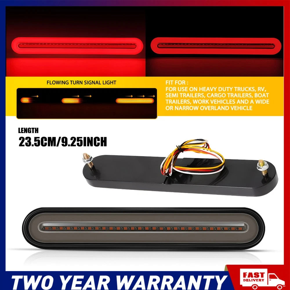 8x 100 LED Tail Lights Stop Sequential Reverse Lamp 12V Trailer Truck Ute NEWA