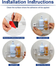 Load image into Gallery viewer, Camper RV Shower Corner Storage Bar Adjustable for Trailers Campers Bathroom ST