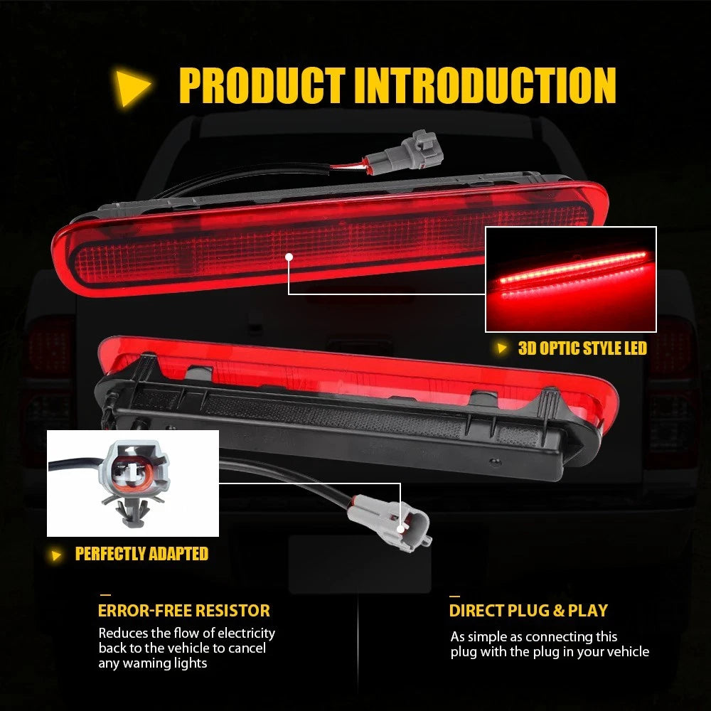 Red Smoked LED Tail Light Tailgate Brake Lamp For HILUX Vigo 05-14 81570-0K080 A