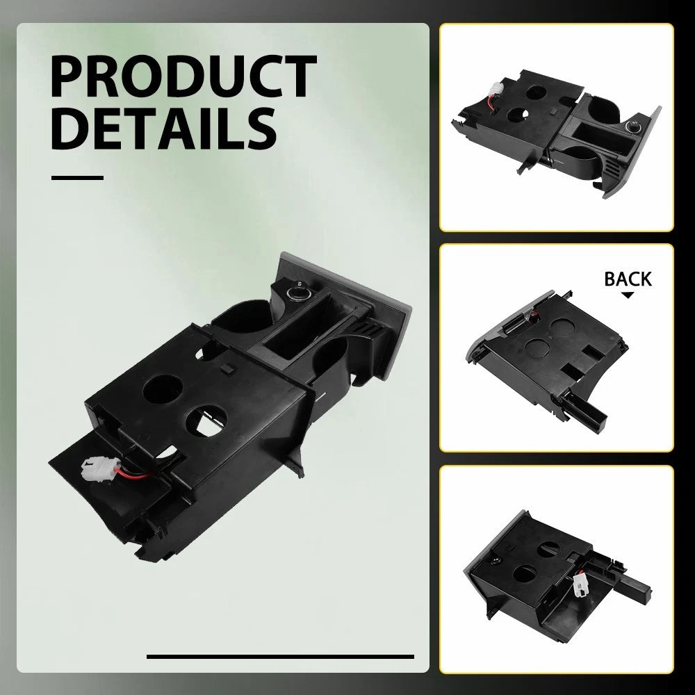 Dash Cup Holder Dual Drink Coin Ashtray Holder for VW TRANSPORTER T5 2003 - 2013