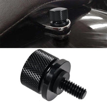 Load image into Gallery viewer, 1pcs 6mm Rear Seat Bolt Screw Billet Aluminum Knurled Black for Harley 1996-2015