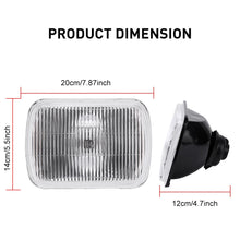 Load image into Gallery viewer, 2PCS 5x7" H4 Headlight Kit Rectangle Semi Sealed Headlamp for Toyota Hilux RWD