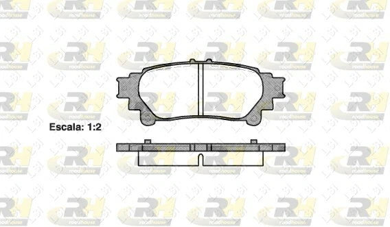 Roadhouse Rear European Brake Pads 1395 00 / DB2245 ECE R90