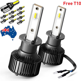 AUXITO H1 LED White 6000k Car Headlight Bulbs Globes Light Lamp Bulbs 16000LM