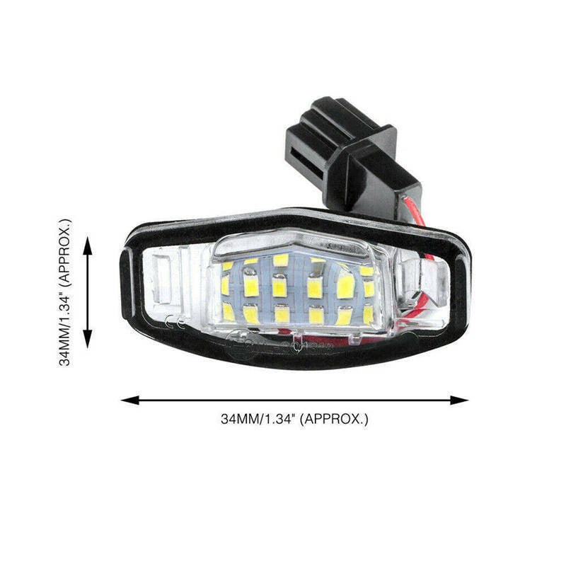 2x LED License Number Plate Light Lamps For Honda for Civic Accord for Odyssey