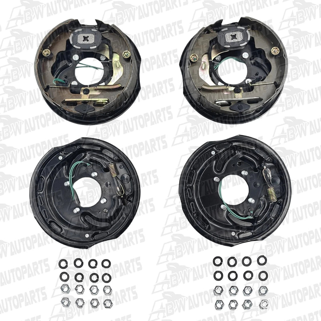 4PCS 10" Trailer Caravan Electric Brake Backing Plates Quality Strong Magnets AU