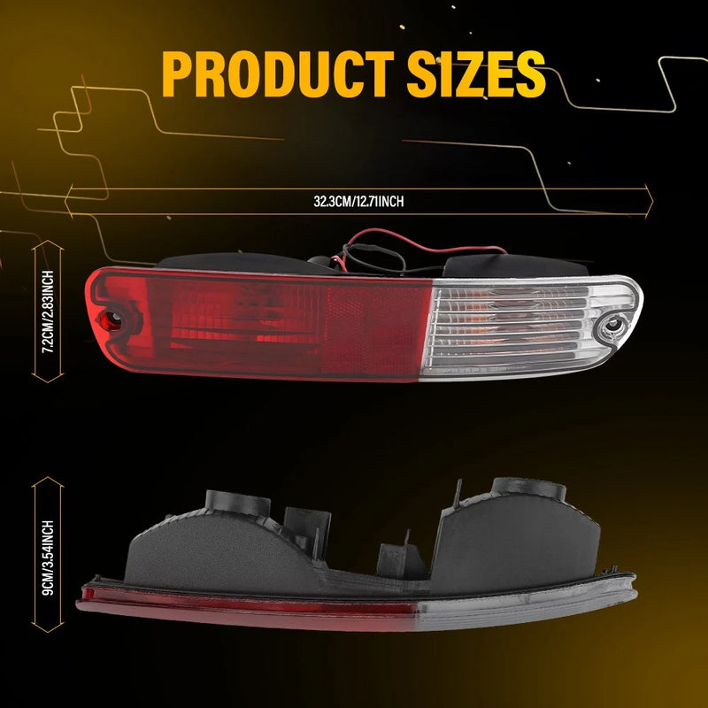 Rear Bumper Bar Tail Lights LH+RH for Mitsubishi Pajero NP 2002-2006