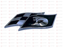 Load image into Gallery viewer, Black HSV Racing Flag Badge Emblem Holden Commodore V8 SV6 SS SV8 GTS R8 Maloo
