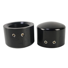 Load image into Gallery viewer, 2pcs Black Front Axle Nut Cover Cap Kit for Harley Sportster Softail Touring ST