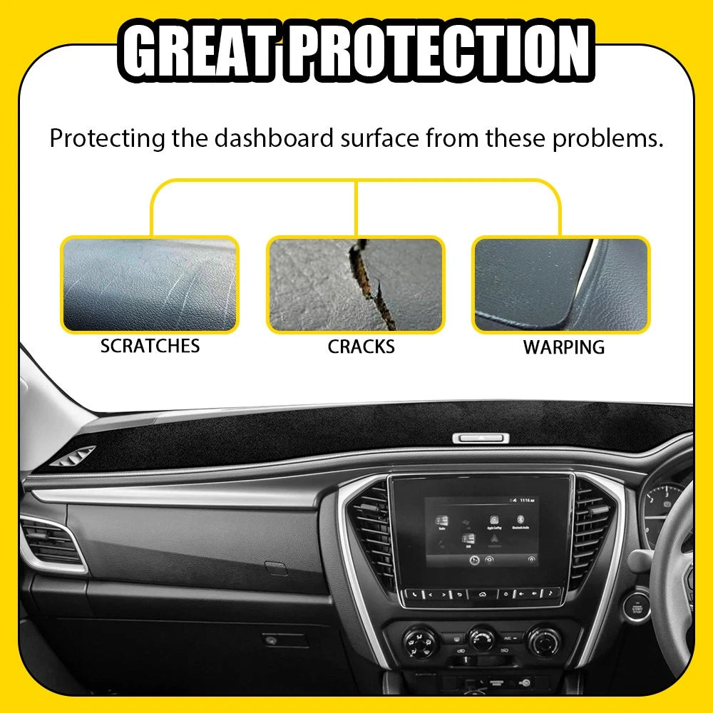 BLACK DASH MAT for ISUZU MU-X LS-U LS-T LS-M MUX All Model 7/2021-2024 DM1622 A