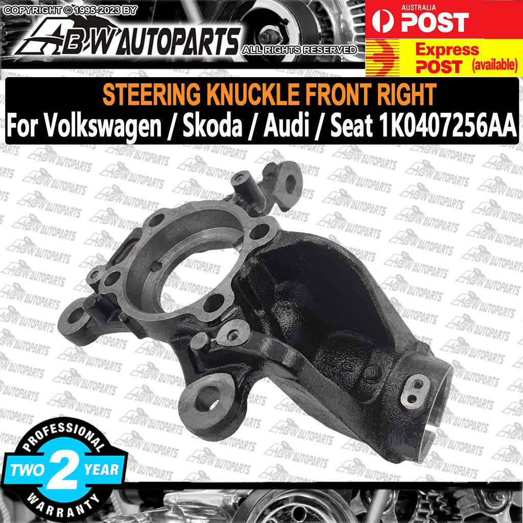 4-BOLT Steering Knuckle 1K0407256AA for Seat Skoda Audi Volkswagen Front RH