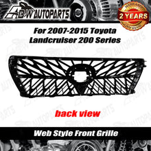 Load image into Gallery viewer, For 2007-2015 Toyota Landcruiser 200 Series Chrome Gloss black web Front Grille
