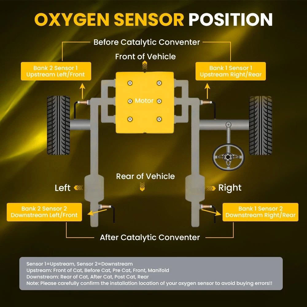 Pair Front + Rear O2 Oxygen Sensor For SUZUKI SWIFT RS415 1.5L M15A 2004-
