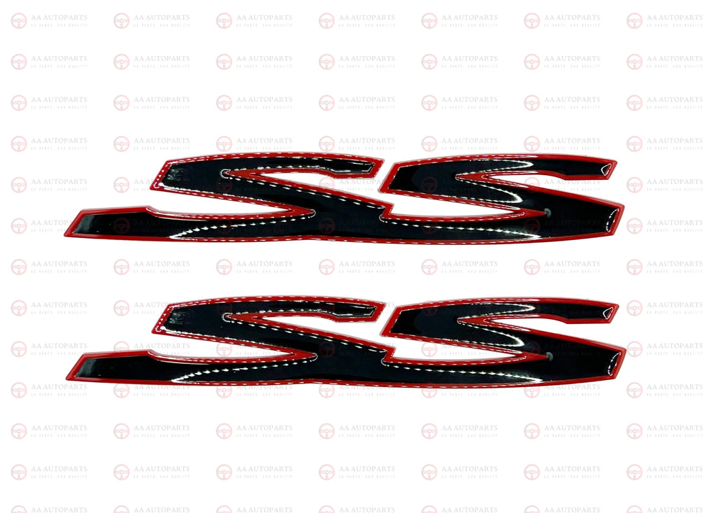 Red Gloss Black SS SSV Set Badge Emblem Holden Commodore VE VF SS 3PCS
