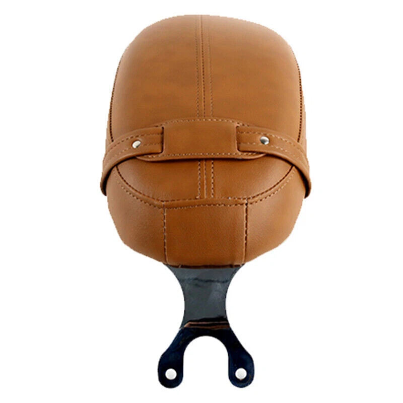 Tan PU Leather Rear Pilion Passenger Seat Pad for Indian Scout Sixty 2016-23 ST