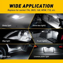Load image into Gallery viewer, 2X AUXITO White LED Interior Dome Map Light License Bulb 2825 T10 168 158 194