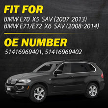 Load image into Gallery viewer, RH/LH Black Inner Inside Door Handle Pull Trim Cover 3PCS For BMW E70 E71 X5 X6