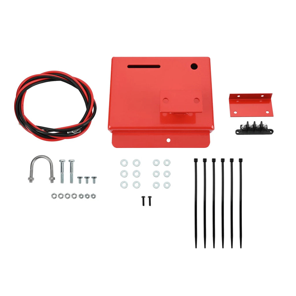 Battery Relocate Kit Battery Tray Red for Polaris Sportsman 450 570 2014-2021 ST