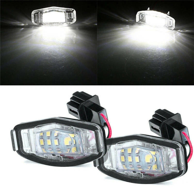 2x LED License Number Plate Light Lamps For Honda for Civic Accord for Odyssey