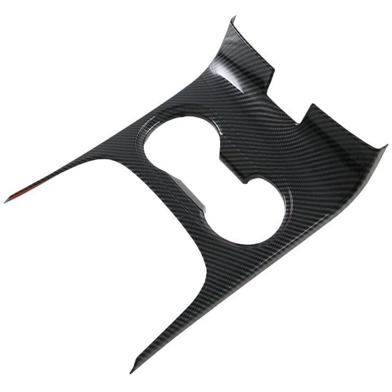 For Isuzu MU-X MUX 2023 2024 2025 Carbon Fiber Front Water Cup Holder Cover Trim