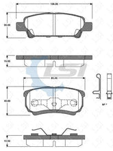 Load image into Gallery viewer, Rear Brake Pads and Disc Rotors Set for Mitsubishi LANCER CJ 2.0 ES 2007-12