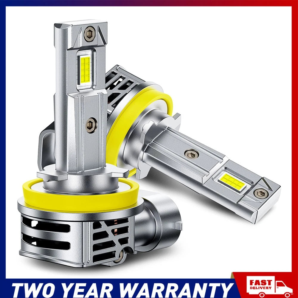 AUXITO 8x H11 LED Headlight Globe Bulbs Kit Hi LOW Beam 28000LM Bright White A