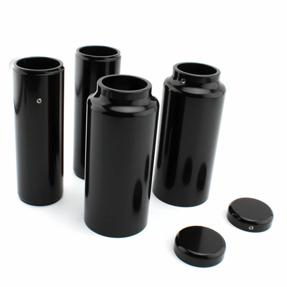 Fork Covers Upper Lower Fork Cover Cap for Harley Breakout FXSB 2013-2017 Black