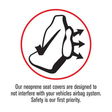 Load image into Gallery viewer, Sperling Getaway Neoprene Front Black - Silver Stitch Seat Covers Suits Evere...