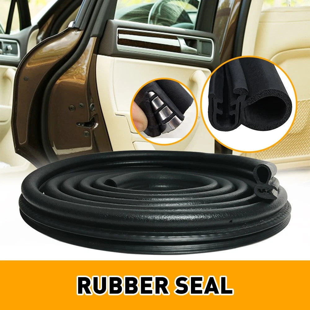 U Shape Strip 3M Car Door Rubber Seal Moulding Edge Weatherstrip Hood Trunk DIY