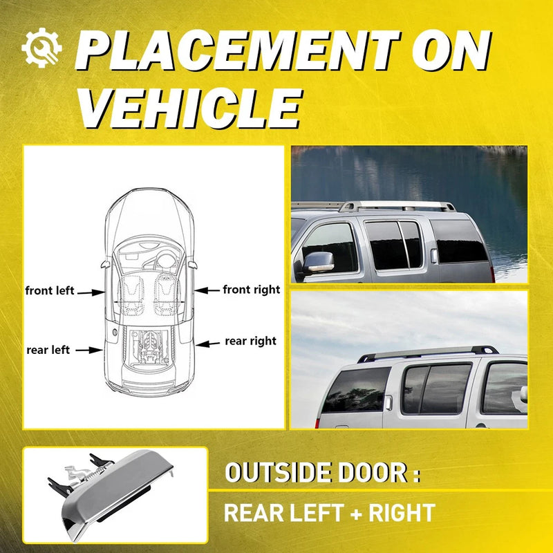 Rear Outer Door Handle RH LH 82606EA502 for Nissan Pathfinder R51