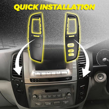 Load image into Gallery viewer, 4x Air Vent Outlet Panel Black For Toyota Landcruiser 100 Series LC100 2003-07