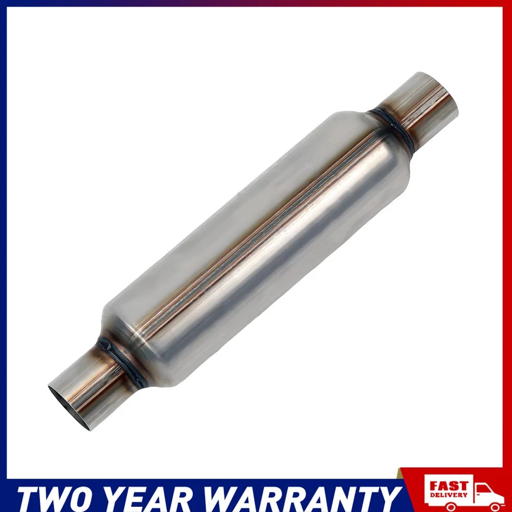 2" Inch Megapower Exhaust Hotdog Resonator Muffler Glass Pack 12" Long