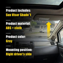 Load image into Gallery viewer, Front Right Driver Side Sun Visor for Nissan Tiida C11 Hatchback/Sedan 2006-13