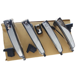 4pcs Chrome Facial, Black Base Outer Door Handle W/RFID for Holden Cruze 09-16