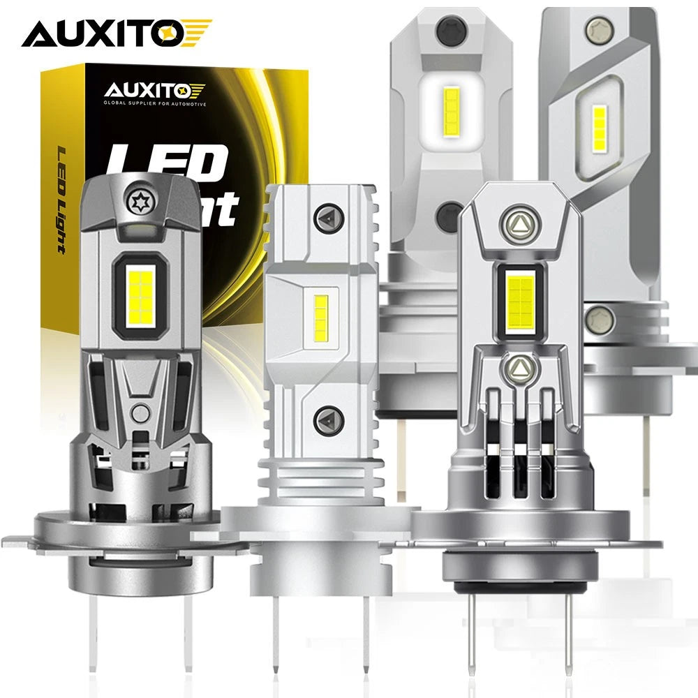 AUXITO 2X H7 LED Headlight Globes 30000LM 800% Bright H/Low Beam Plug and Play.