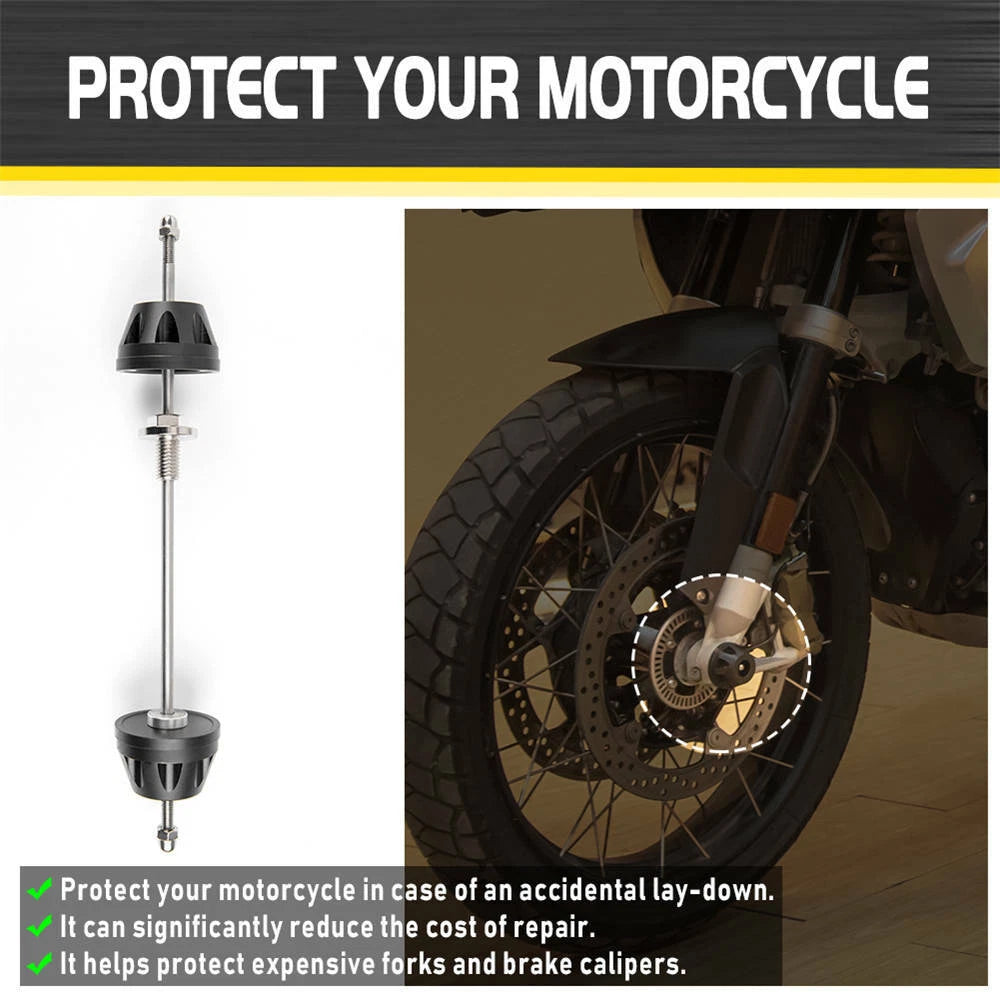 Front Axle Fork Wheel Protector Crash Slider Pad For BMW R1200GS LC/ ADV 13-18 S