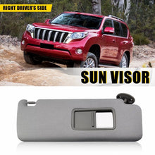 Load image into Gallery viewer, 1x Grey Right Driver Sun Visor For Toyota Prado TRJ120 RZJ120 KZJ120 KDJ/GRJ120