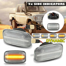 Load image into Gallery viewer, 2X Dynamic LED Side Marker Light Turn Signal Indicator For LandCruiser 70/80/100
