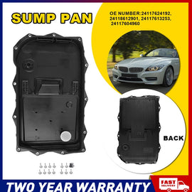 Fit for BMW ZF 8HP45Z 8HP75Z 8HP50Z 8-spd 08-19 Auto Trans Oil Pan + Bolts Kit