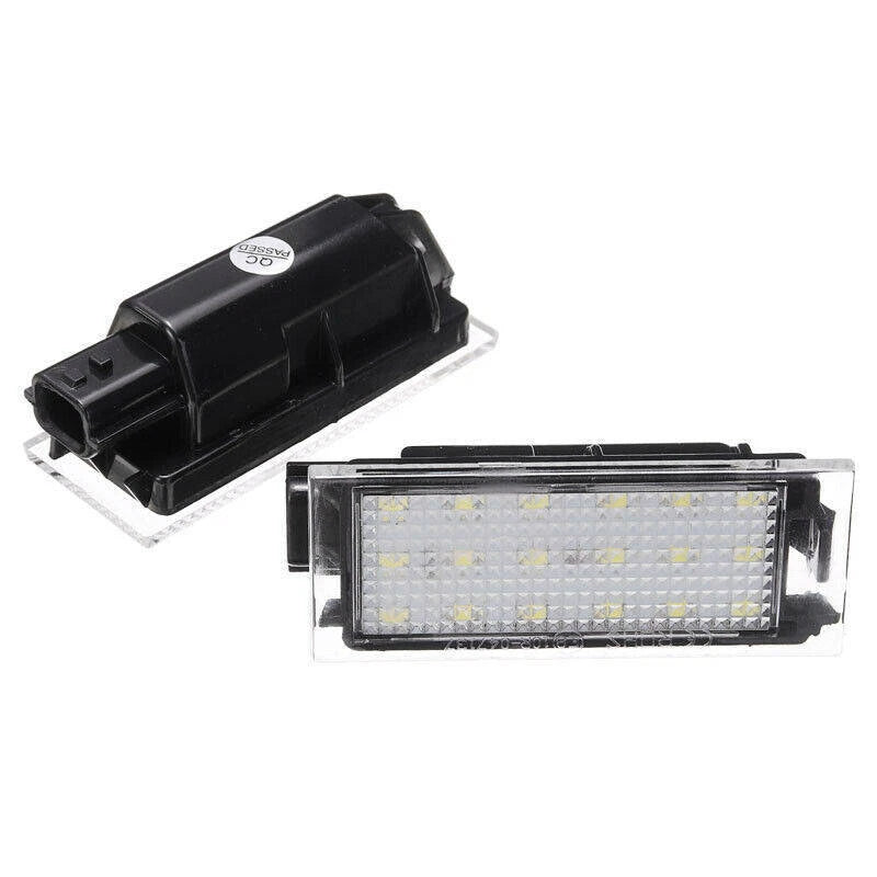 2X LED Number License Plate Light For Renault Twingo Master Clio Megane Lagane S