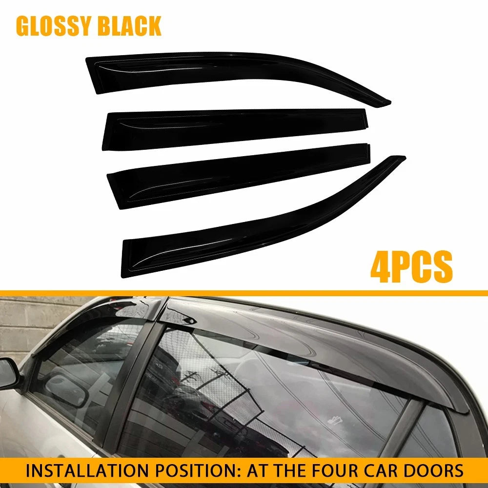 Set of 4 Weather Shields Weathershields Set for Corolla Hatch Dual Cab 2007-2011