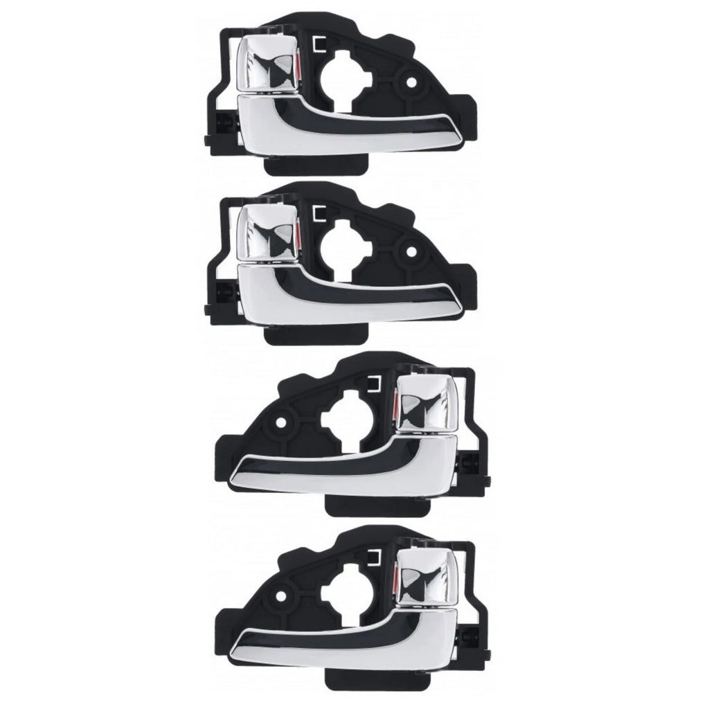 Door Handle Inner for Hyundai iX35 10-15 Set of 4 Chrome FRONT REAR LEFT+RIGHT