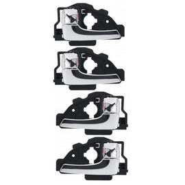 Door Handle Inner for Hyundai iX35 10-15 Set of 4 Chrome FRONT REAR LEFT+RIGHT