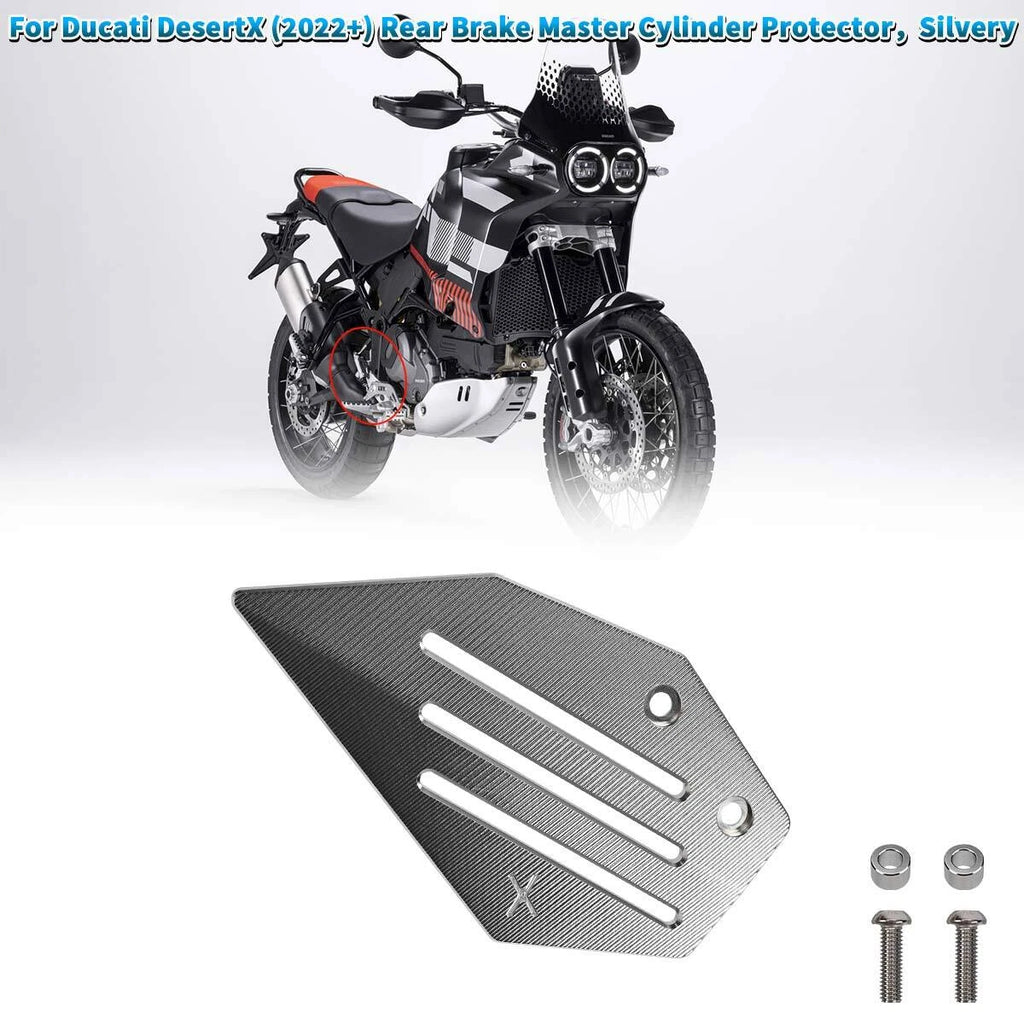 Rear Brake Master Cylinder Protector for Ducati Desert X 2022+ Billet Aluminum