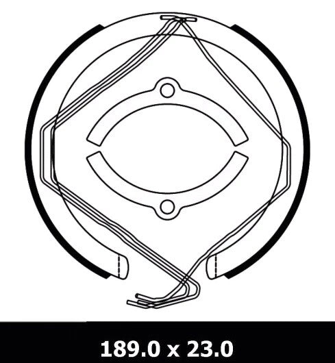 1 x Rear Handbrake shoe for Holden Commodore VE including SSV V6 V8 2006-on