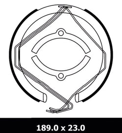 1 x Rear Handbrake shoe for Holden Commodore VE including SSV V6 V8 2006-on