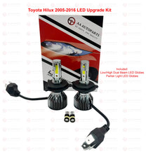 Load image into Gallery viewer, LED Headlight Kit Bulbs Globes Lamp 4PCS Toyota Hilux KUN26 Ute 2005-2015 H4 T10