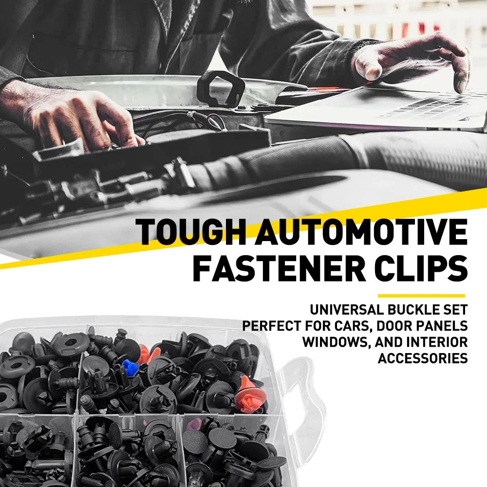 650 PCS Car Body Trim Clips Retainer Bumper Auto Panel Push Plastic Fastener Kit